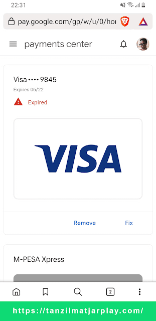 إنتهاء صلاحية بطاقة الدفع في متجرPlay إنتهاء صلاحية بطاقة الإئتمان في متجرPlay